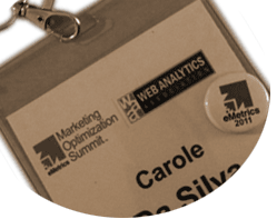 Badge eMetrics Paris 